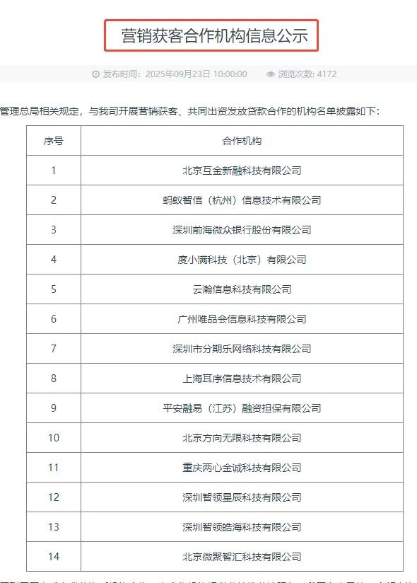 微博钱包再调查：合作名单却查无此人！附49家机构助贷合作名单!